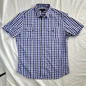 Banana Republic - Gingham Short Sleeve Button Up